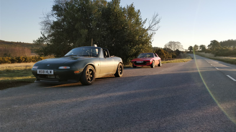 Illustration for article titled Took the X1/9 for a countryside blast with my mate's turbo 5